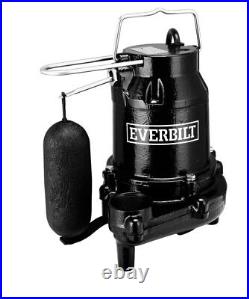 Everbilt HDS50 1/2 HP Cast Iron Sump Pump Black