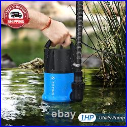 FOTING Sump Pump Submersible 1HP Clean/Dirty Water Pump, 3960 GPH Portable Utili