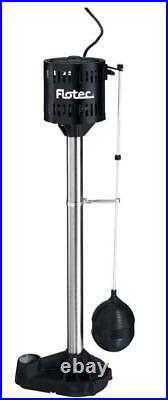 Flotec 1/3 HP 3480 gph Cast Iron Vertical Float Switch AC Pedestal Sump Pump