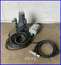 Flygt 3068 Submersible Pump Sump Trash Water Dewatering w electrical box