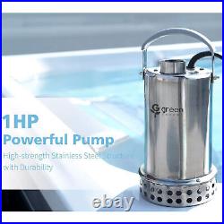 G green EXPERT 1HP Submersible Water Removal Sump Pump with 4000GPH Flow Rate