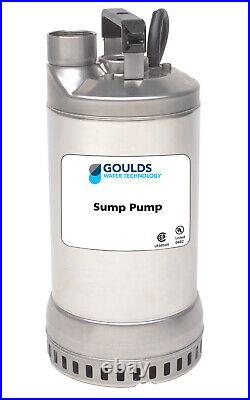 Goulds 1DW51C0EA 1/2HP Submersible Dewatering Sump Pump 115V