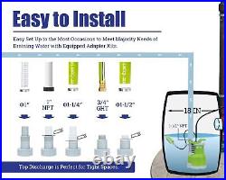 Green Expert 3/4HP Submersible Sump Pump Max 4000GPH High Flow 25 Ft Power Cord