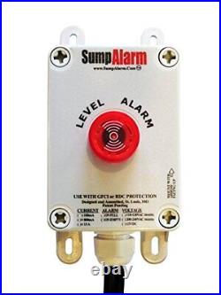 In/Outdoor High Water Alarm withPilot Light and Horn for Septic/Sump/Pond & Oth