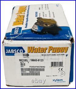 Jabsco 18660-0123 Water Puppy Bilge/Sump Flexible Impeller Pump 6.3 GPM / 12V