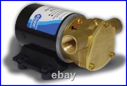 Jabsco 18660 Series Marine Water Puppy Bilge/Sump Flexible Impeller Pump 6.3 GPM