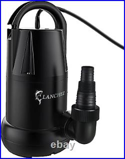 Lanchez Submersible Sump Pump 3/4 HP 4450 GPH, Utility Pump for Clean/Dirty Wate