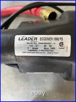 Leader Ecodiver 1000 PSI Submersible Pump-3/4 HP 1620 GPH, Sump pump, Well Pump