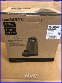Little Giant 505486 5-mspr Water 1/6hp Submersible Sump Pump