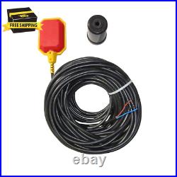 Longest Cord Float Switch on the Market 100 Ft Cable Water Tanks Sump Pumps