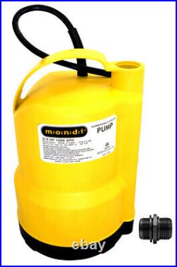 Mondi Utility Sump Pump 1200x Heavy Duty, Oil Free Water Cooled Multipurpose