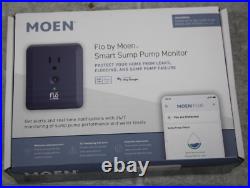 NEW Flo Moen Smart Sump Pump Monitor Indoor S2000ESUSA Water Leak Detector Blue