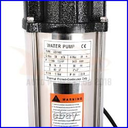 New 6340GPH Sump Pump 1.5HP Industrial Sewage Pump Submersible High Quality