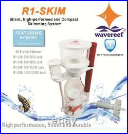 New Wavereef R1-200 Protein Skimmer Od20 Bottle Aquarium Marine Silent Sump Pump