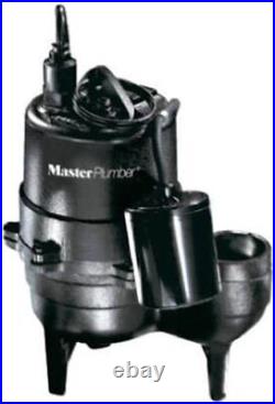 PENTAIR WATER 540155 MP 1/2 hp Cast Iron Sewage Pump