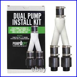 Pumpspy Dual Pump Install Kit Double Sump Pump Connection Basement Water Pum