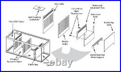 REFUGIUM KIT 40 Gallon Breeder 5 Chamber Adjustable Sump Kit For Fleece Filter