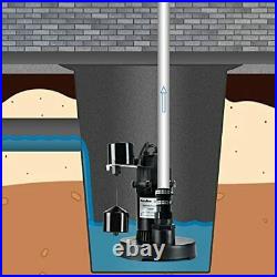 Rainbro 1/2 HP Thermoplastic Submersible Sump Pump With Vertical Float Switch