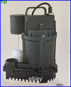 Star Water Systems 1/2 HP Cast Iron Submersible Sump Pump 60 GPM 5SEH 115 V