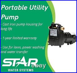 Star Water Systems CS511 PUMP, UTILITY TRANSFER. 5HP CAST IRON