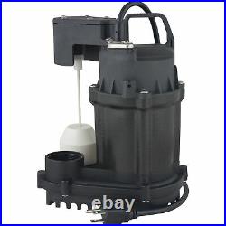 Star Water Systems Cast Iron Sump Pump- 3000 GPH 1/3 HP 1 1/2in Port Model# 3SVS