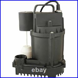 Star Water Systems Cast Iron Sump Pump- 3400 GPH 1/2 HP 1 1/2in Port Model# 5SEH