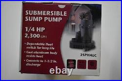 Star Water Systems Submersible Sump Pump 2300 GPH 1/4 HP Model # 2SPHALC