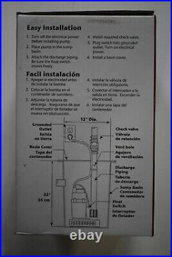 Star Water Systems Submersible Sump Pump 2300 GPH 1/4 HP Model # 2SPHALC