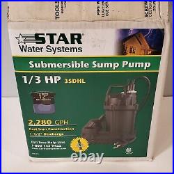 Star Water Systems Submersible Sump Pump Emergency System 3SDHL