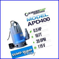 Submersible Clean/Dirty Water Sump Pump 1/2hp with built in Automatic ON/OFF