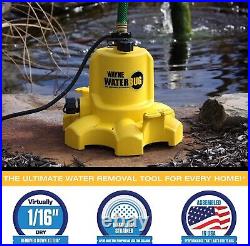 Submersible Multi-Flo Technology-Water Removal & Transfer Pump 1/6-HP 1350-GPH