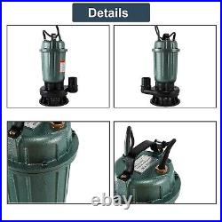 Submersible Sump Pump 1HP 750W Cast Iron Sewage Pump 4000GPH with66ft HOSE 220V