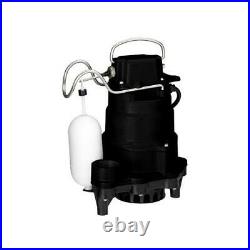 Submersible Sump Pump, Cast Iron, 1/3-HP