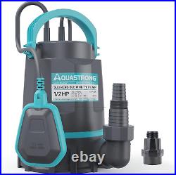 Submersible Water Pump with Float Switch, Draining Flooded Basement, Pool, Hot