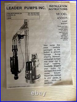 Sump Buddy Water Driven Backup Sump Pump 450001