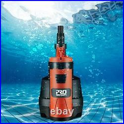 Sump Pump, 1HP 3500GPH Electric Water Removal Pump with Build-in Float Switch
