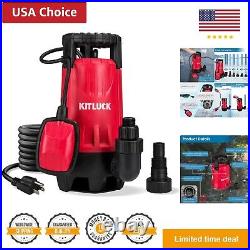 Sump Pump, 1HP 3500GPH Submersible Water Pump with Float Switch, 20ft Rubber