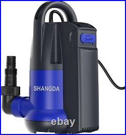 Sump Pump Automatic Submersible Water Pump 1HP 3700GPH Built-in Float Switch