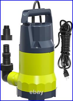 Sump Pump Portable Water Removal Submersible Pumps for Pool Draining Basements R