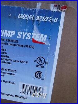 Superior Pump 92072-U 1/3 HP Submersible Remote Sink Drain Pump System