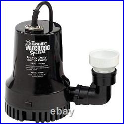 THE BASEMENT WATCHDOG Model BW4000 1/2 HP Combination Submersible Sump Pump with