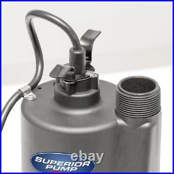 Thermoplastic Sump Pool Pond Hose Electric Submersible Water Utility Pump 1/5 HP