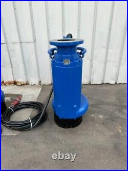 Tsurumi KRS822L 460v 8 30 HP Submersible Water Dewatering Sump Pump 1664 GPM