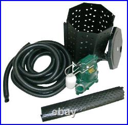 Two Piece Sump Pump Bucket Kit Zoeller M53 Crawlspace Basement Water Removal