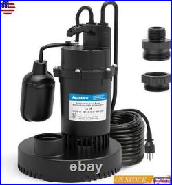 US 1/3 HP Sump Pump Submersible Clean/Dirty Water Pump Pool Pond Drain Basement