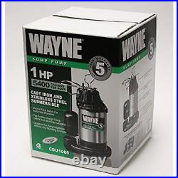 WAYNE 1HP Submersible Sump Pump with Integrated Vertical Float Switch 6100 GPH