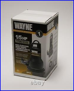 WAYNE VIP15 1/5 HP Thermoplastic Portable Electric Water Removal Pump