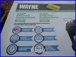 WAYNE WSS30Vn Combination 1/2 HP and 12-Volt Combination Sump System