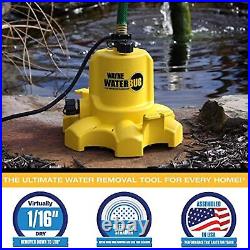 WAYNE Waterbug 1/6 HP 1350 GPH Submersible Multi-Flo Technology-Water Removal