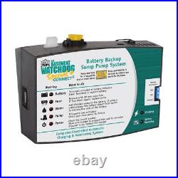 Water Pump Backup Battery 12-V 2600 GPH Dual Float Switch Smart Wi-Fi Capable